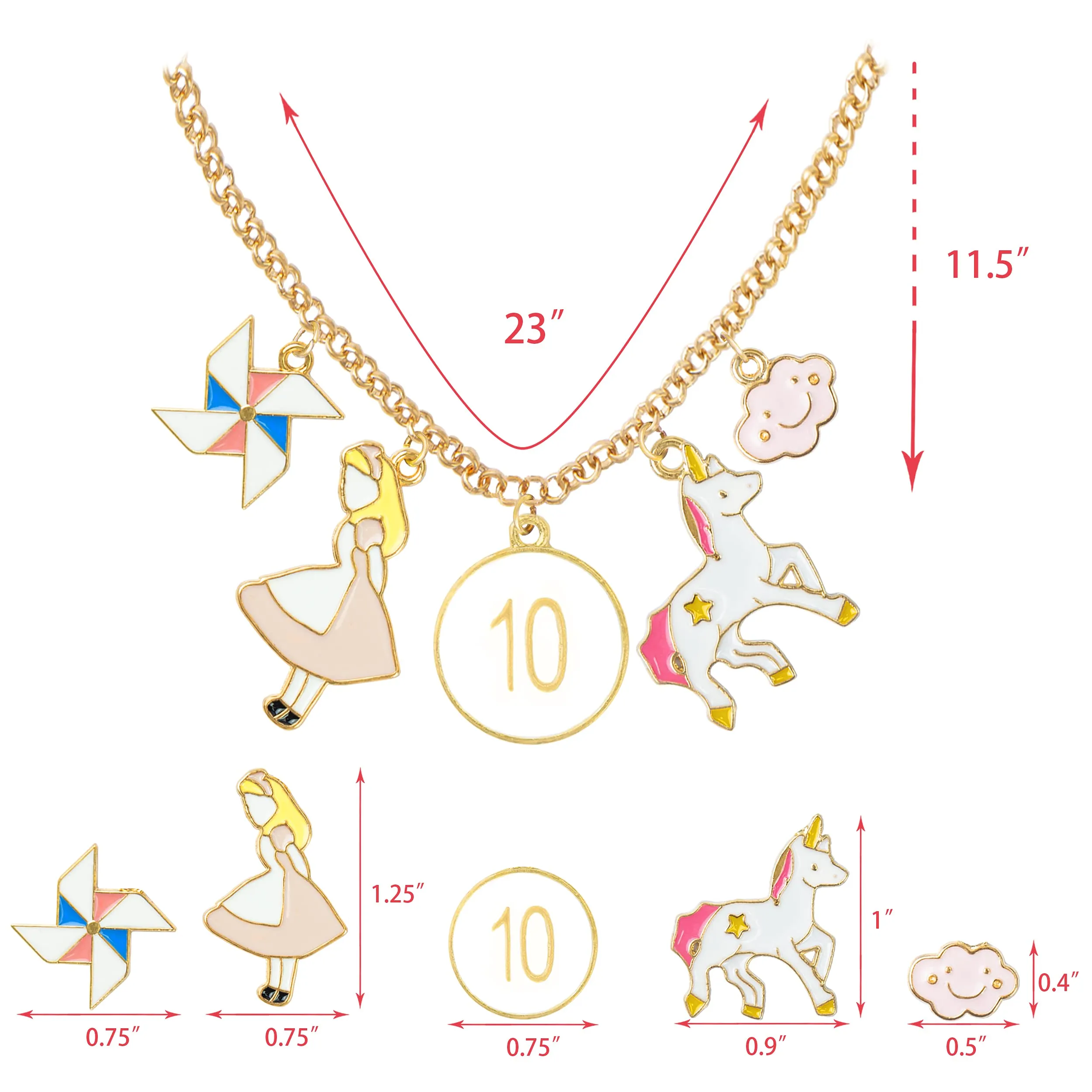 10th Birthday,10th Girl Gift,10 Year Old Girl Necklace,10th Birthday Decorations for Girl