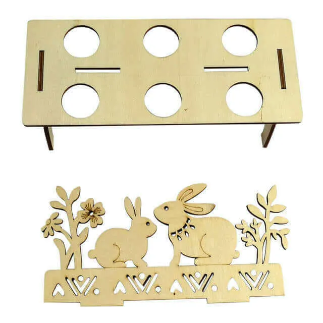 2018 Wooden Creative Easter Egg Shelves for Kids