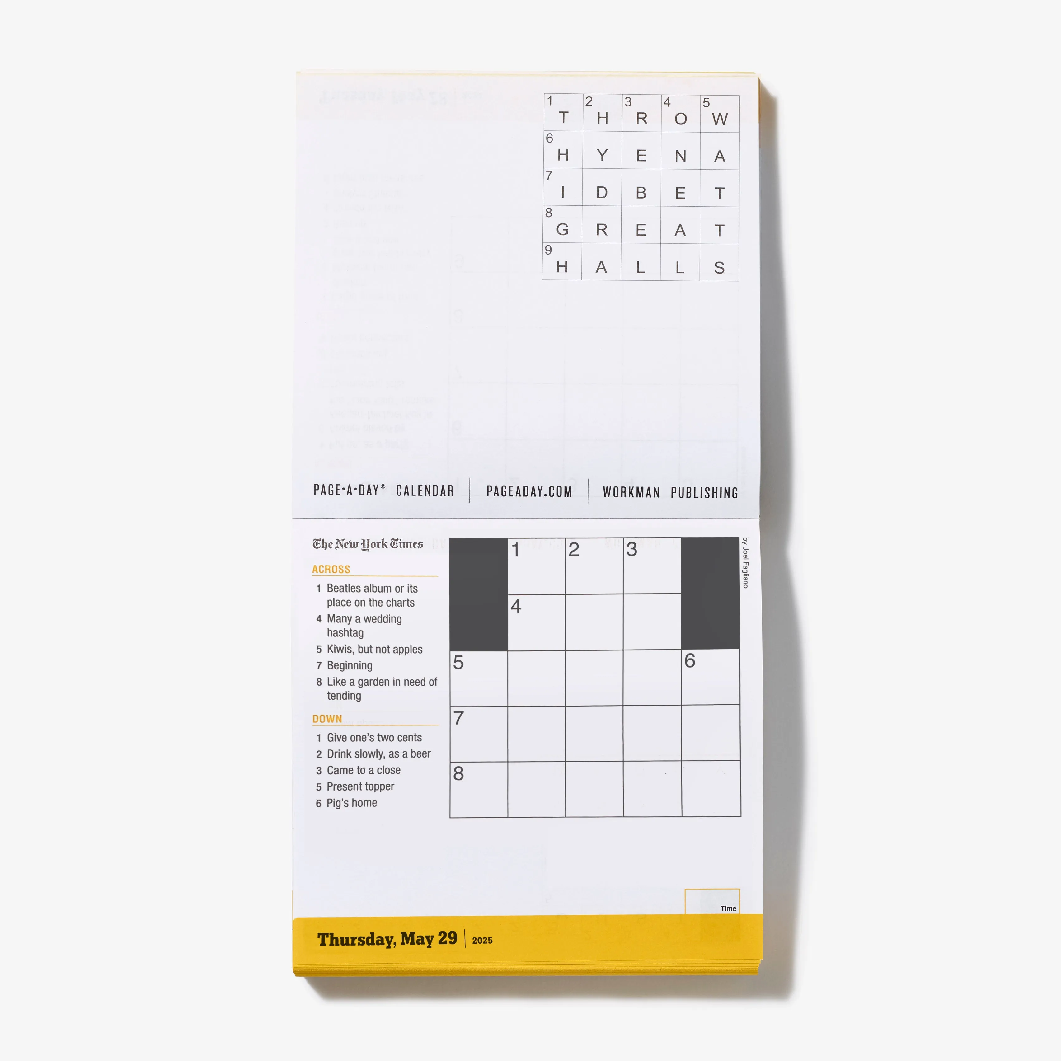 2025 Mini Crossword Calendar