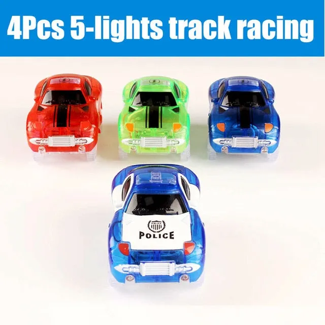 5.5cm DIY Universal Accessories for Glow in the Dark  Magical Track Educational Rail Car Toy Racil Tracks Car Kids For Toys Gift