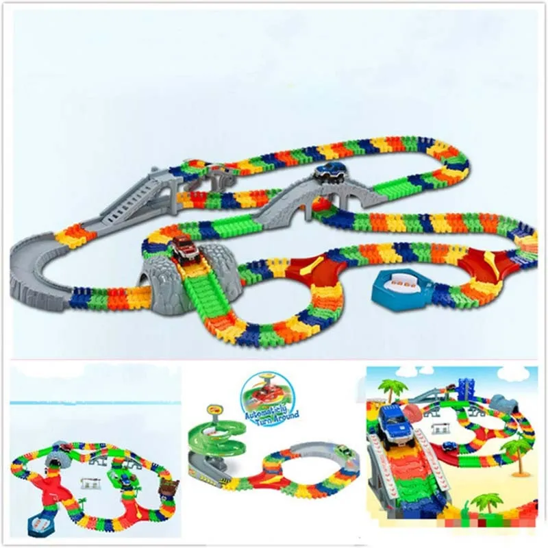 5.5cm DIY Universal Accessories for Glow in the Dark  Magical Track Educational Rail Car Toy Racil Tracks Car Kids For Toys Gift