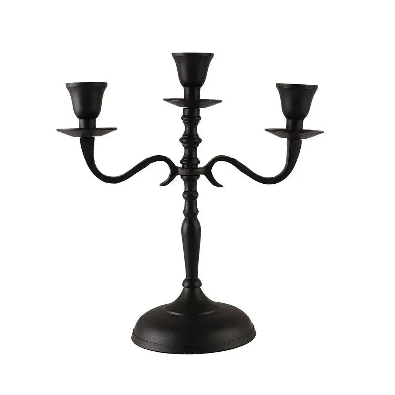 Arm Metal Candelabra Candlesticks Holder | Multiple Colors | 10 x 4.5 x 10 inches