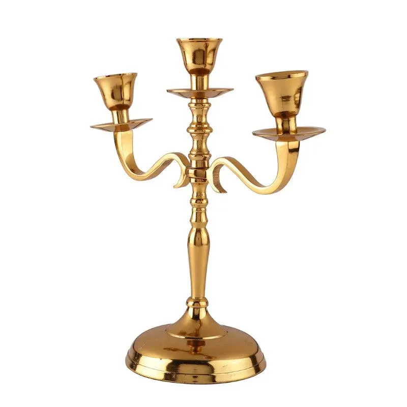 Arm Metal Candelabra Candlesticks Holder | Multiple Colors | 10 x 4.5 x 10 inches