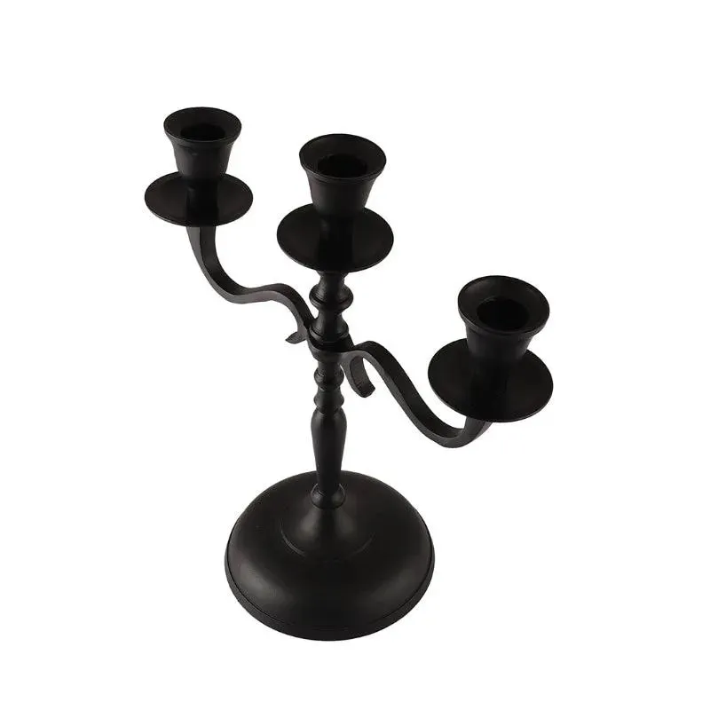 Arm Metal Candelabra Candlesticks Holder | Multiple Colors | 10 x 4.5 x 10 inches