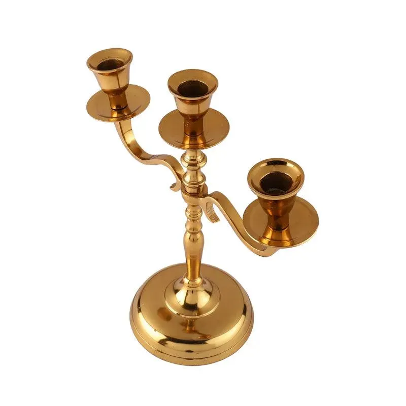 Arm Metal Candelabra Candlesticks Holder | Multiple Colors | 10 x 4.5 x 10 inches