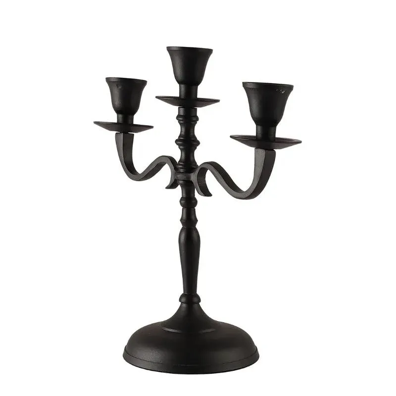 Arm Metal Candelabra Candlesticks Holder | Multiple Colors | 10 x 4.5 x 10 inches