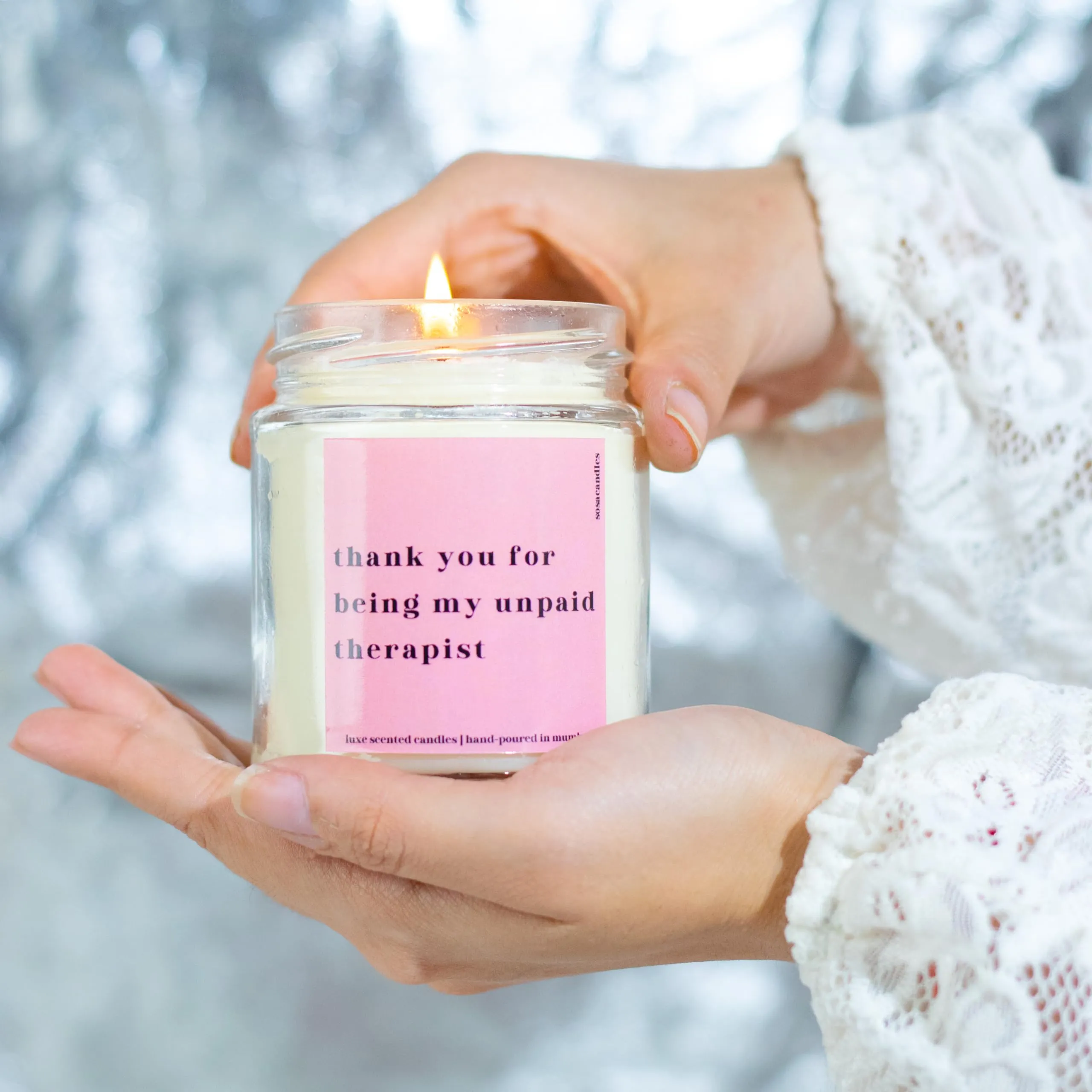 Birthday Gifts for Best Friends Therapist Gifts Thank You Gifts for Women Nurse Teacher Bestie Lavender Scented Candles Gifts Valentines Day Gifts Home Friendship Gifts for Mom Her Sister