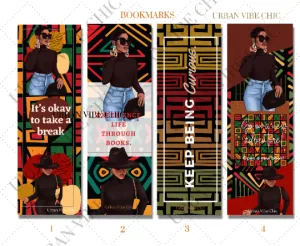 Black Girl Bookmarks (Red, Blk, Green)