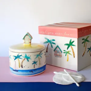 By The Sea Hut Jar With Gift Box