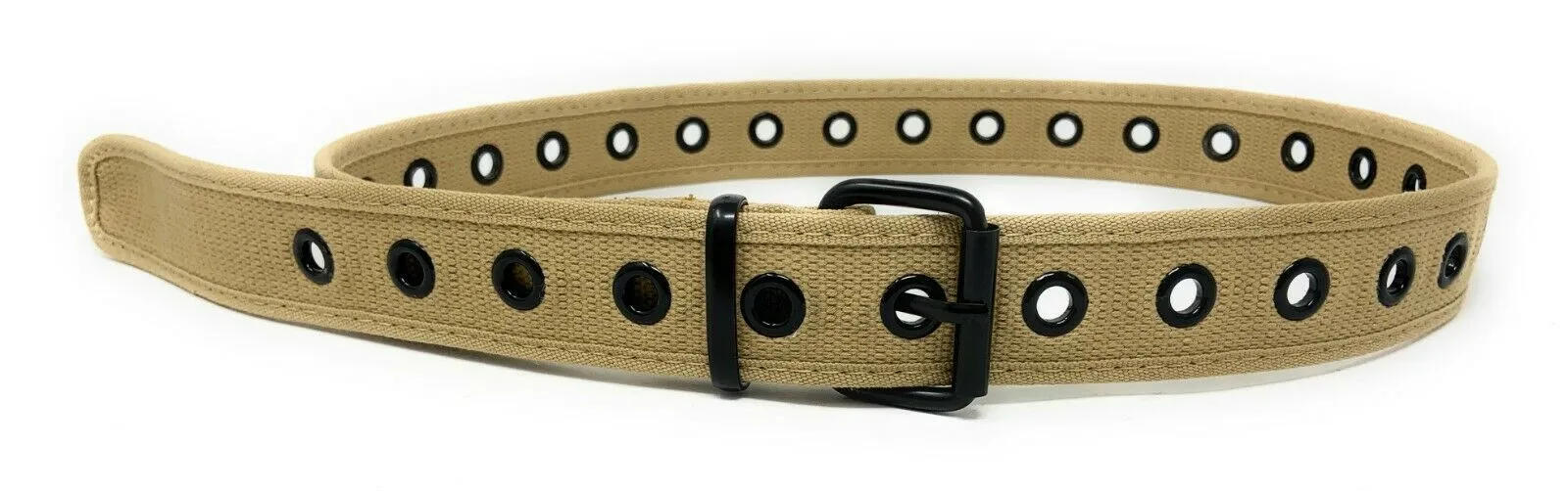 Casaba Canvas Belts Stylish 1 Hole Grommet Fabric Military Mens Women Unisex