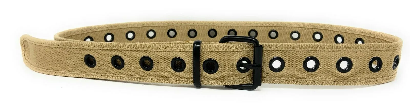 Casaba Canvas Belts Stylish 1 Hole Grommet Fabric Military Mens Women Unisex