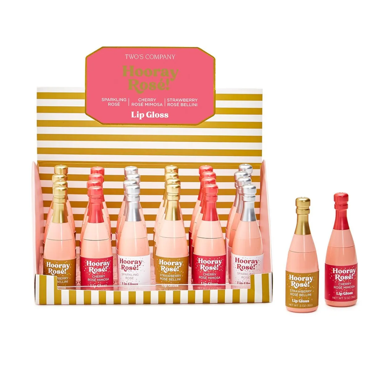 CHAMPAGNE BOTTLE LIP GLOSS - 3 Scents