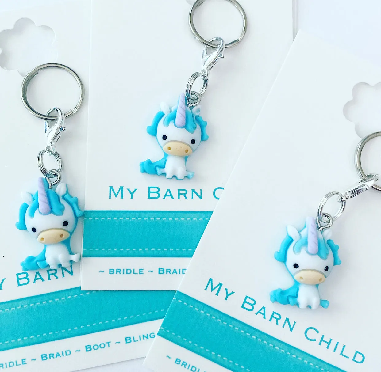 Charm Bundle: Turquoise Unicorns - 10