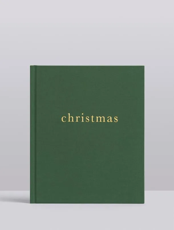 CHRISTMAS. FAMILY CHRISTMAS BOOK. FOREST GREEN