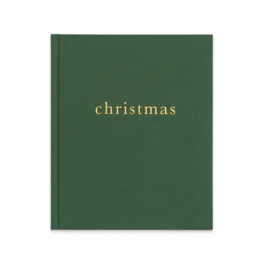 CHRISTMAS. FAMILY CHRISTMAS BOOK. FOREST GREEN