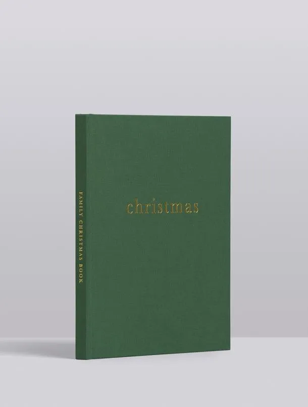 CHRISTMAS. FAMILY CHRISTMAS BOOK. FOREST GREEN