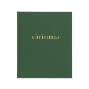 CHRISTMAS. FAMILY CHRISTMAS BOOK. FOREST GREEN