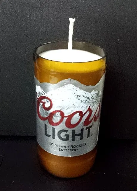 Coors Light Beer Bottle Scented Soy Candle