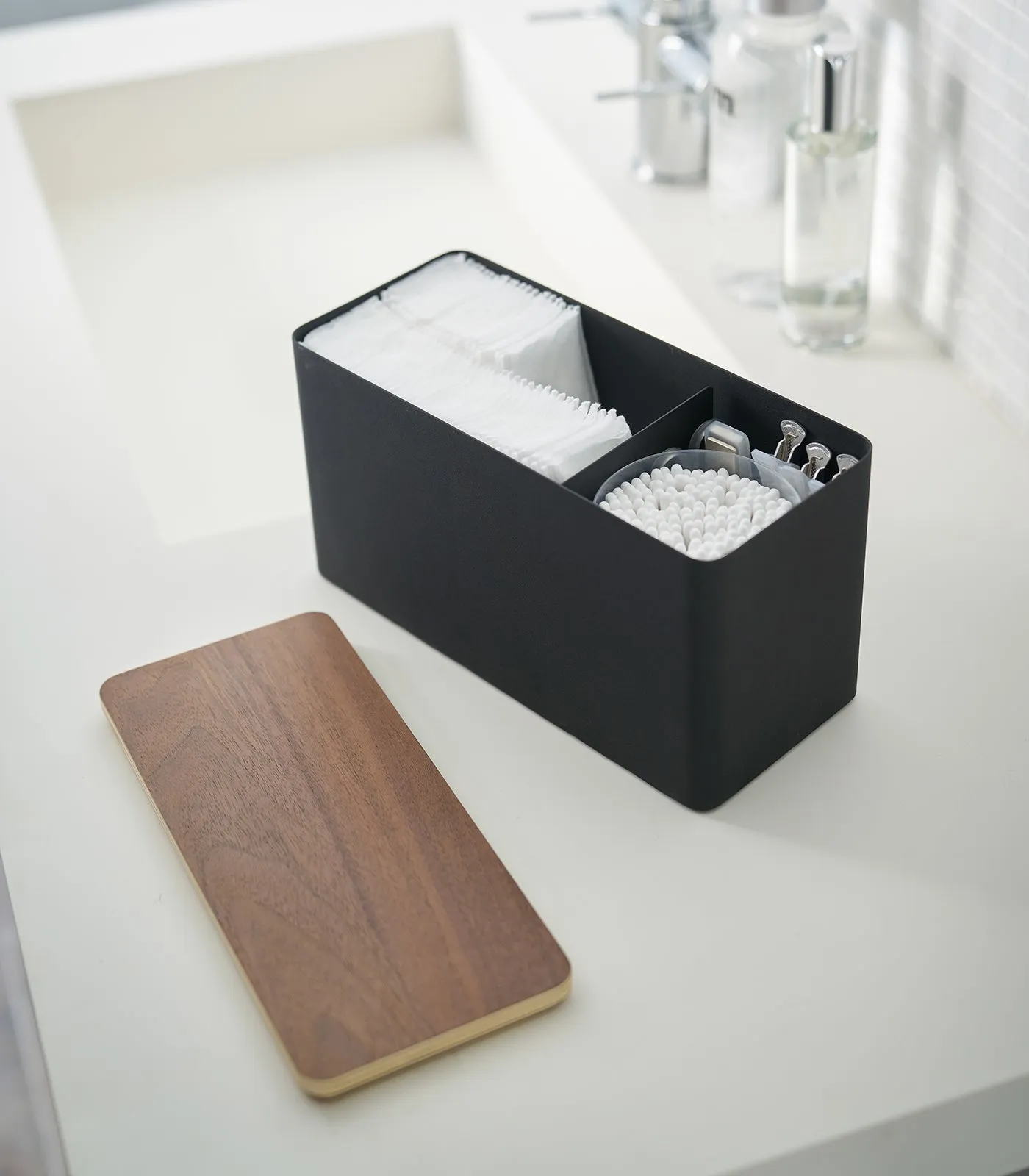 Countertop Organizer - Steel   Wood