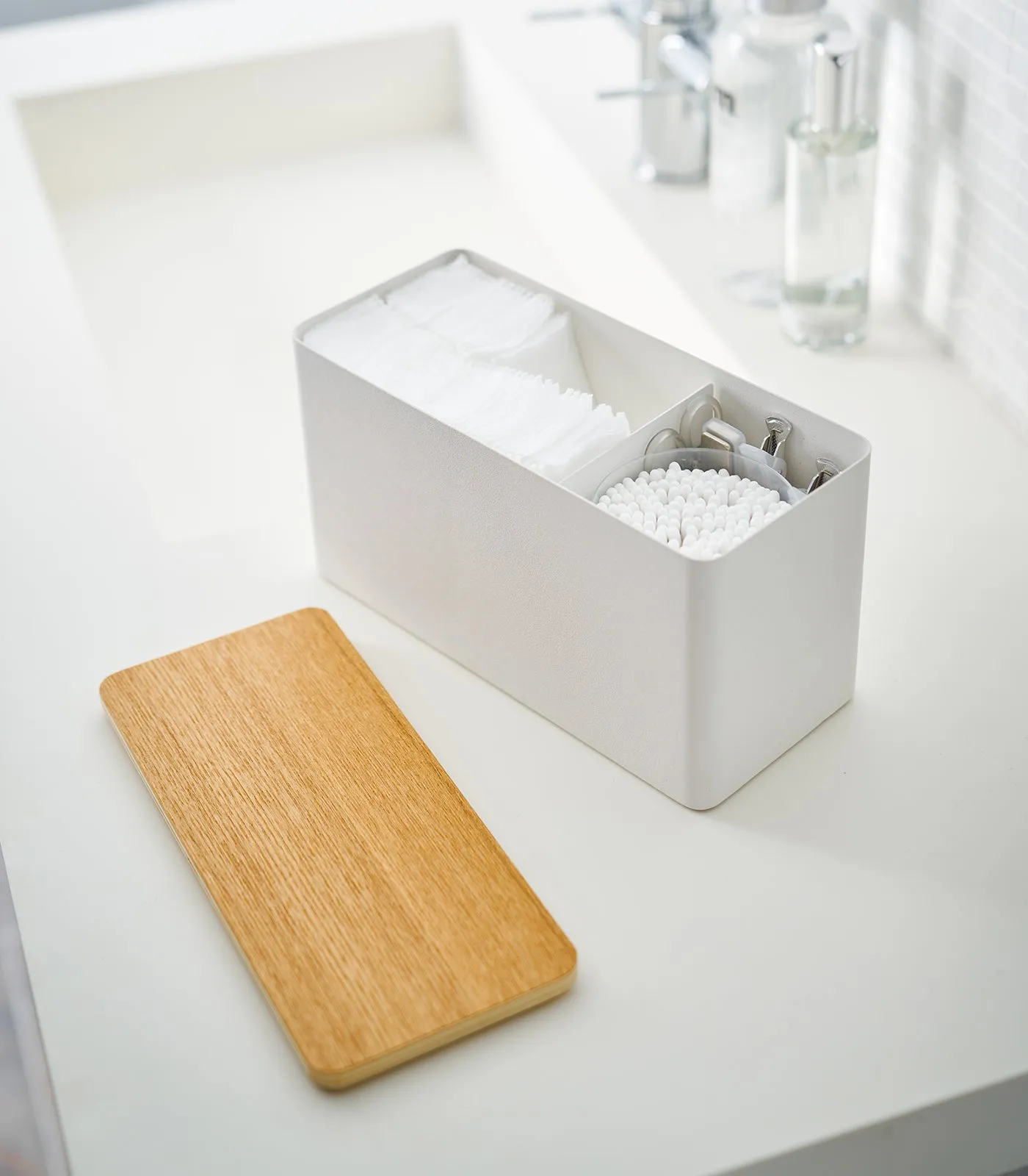 Countertop Organizer - Steel   Wood