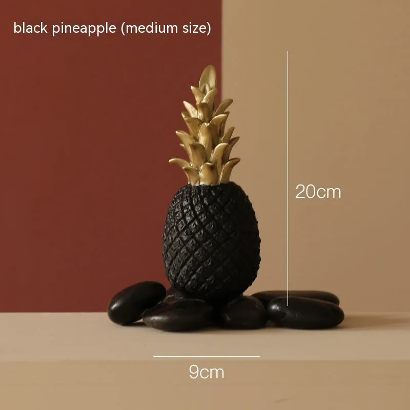 Creative Golden Pineapple Home Decoration Luxury in Gold, White or Black