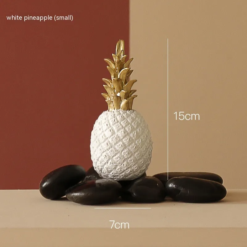 Creative Golden Pineapple Home Decoration Luxury in Gold, White or Black