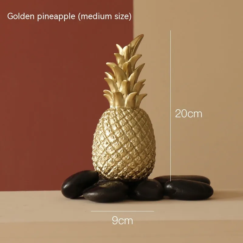 Creative Golden Pineapple Home Decoration Luxury in Gold, White or Black