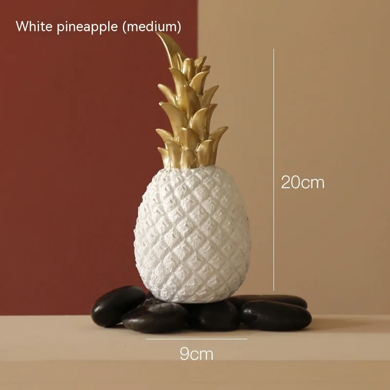 Creative Golden Pineapple Home Decoration Luxury in Gold, White or Black