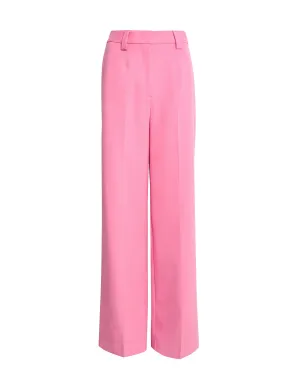 Crepe Tab Detail Wide Leg Trousers