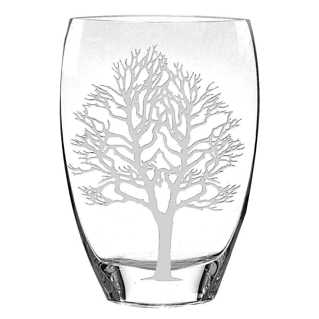 Decorative Crystal Vase - Tree of Life