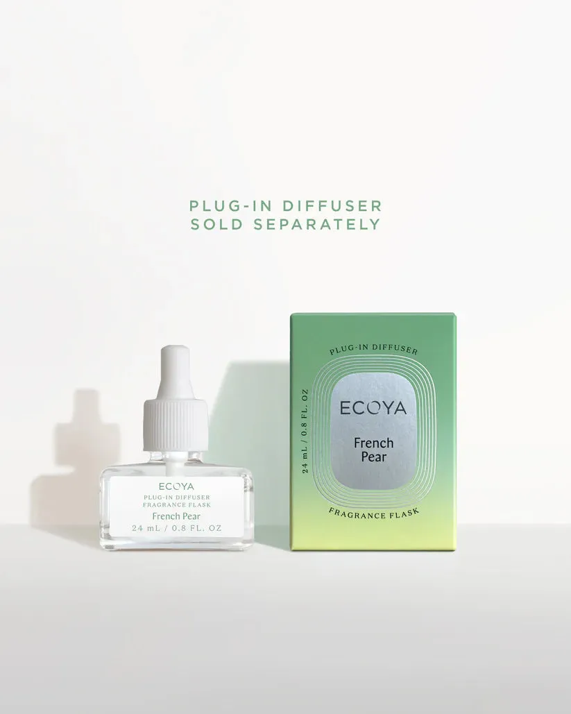 Ecoya Plug-In Diffuser Fragrance Flask - French Pear