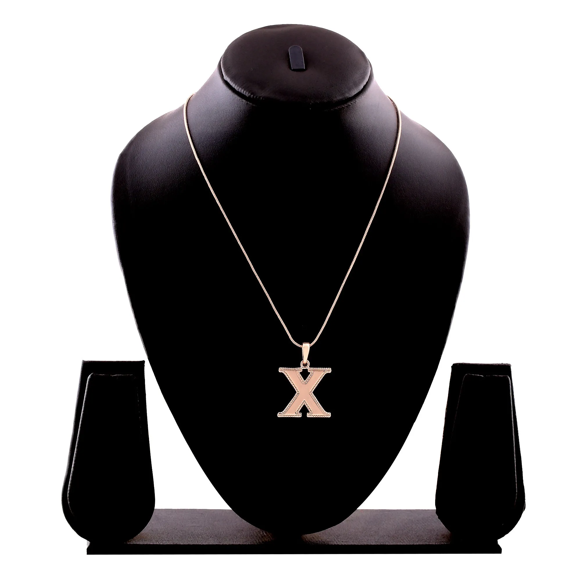 Estele - Charm "X" Rosegold plated Pendant