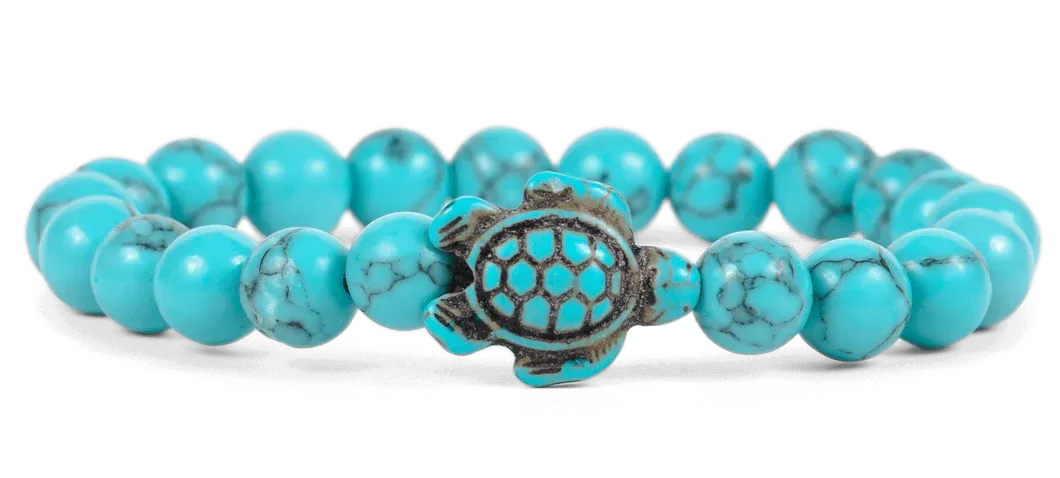 Fahlo Journey Sea Turtle Tracking Bracelet - Crystal Blue