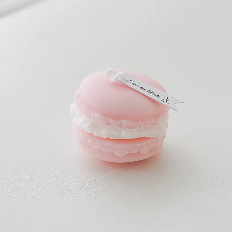 Food Scented Candle | Pink Macaron