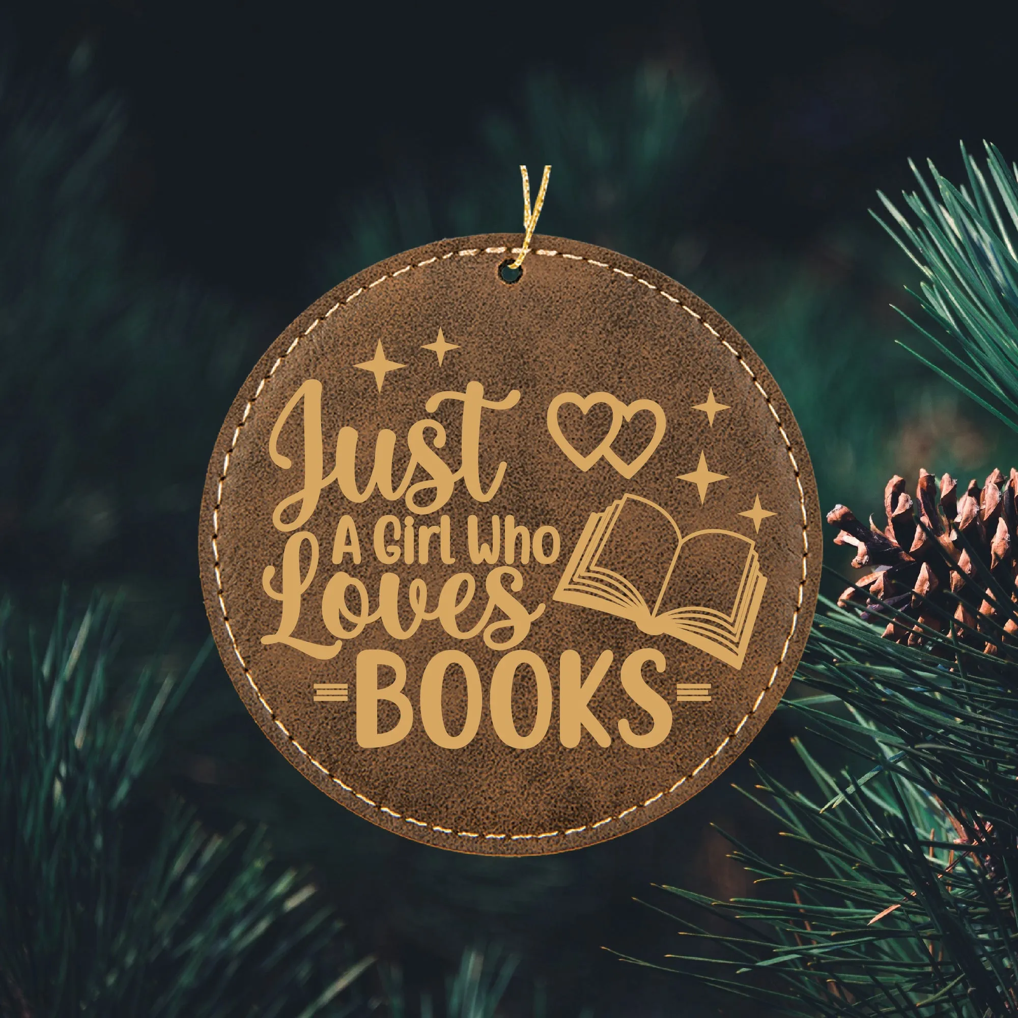 Girl Who Loves Books Ornament