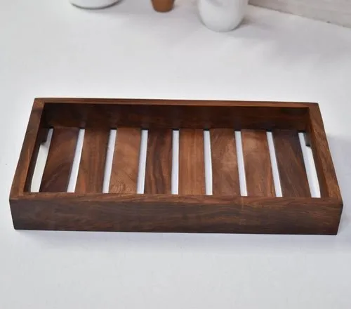 Handmade Wooden Multipurpose Serving Tray 11x6x1.5 Inches