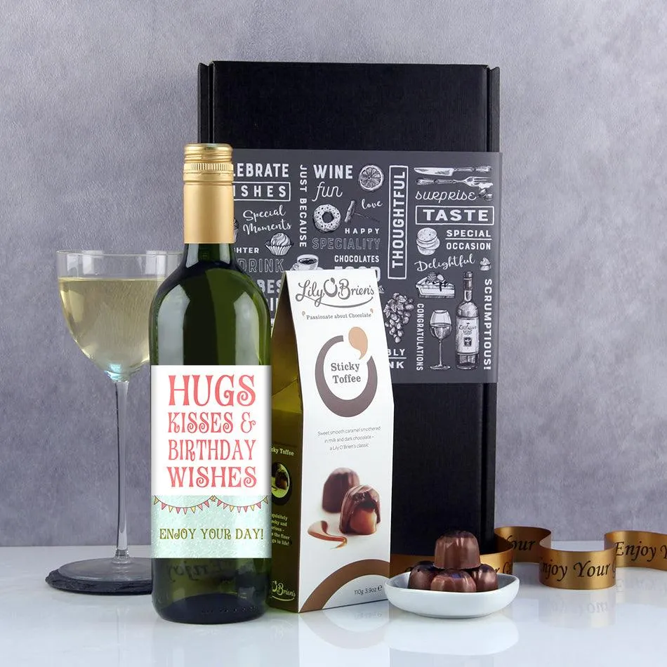 Hugs and Kisses Wine Gift