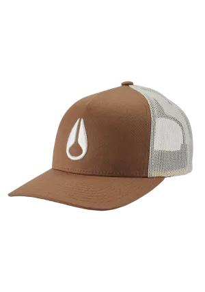 Iconed Trucker Hat - Brown / Off White