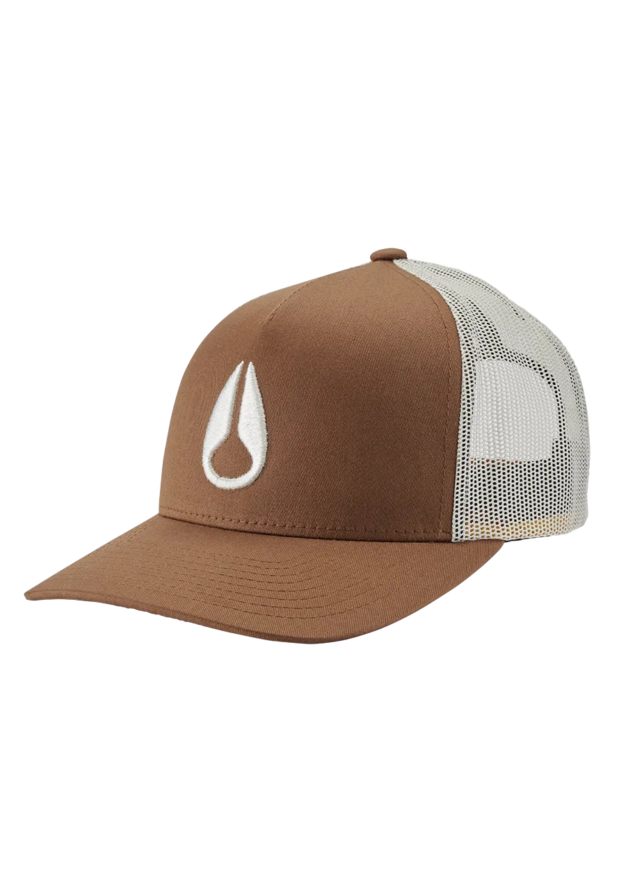Iconed Trucker Hat - Brown / Off White