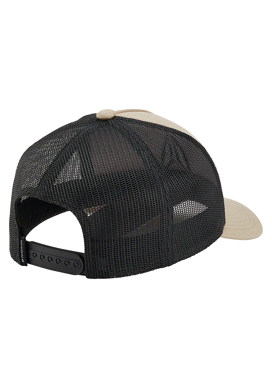 Iconed Trucker Hat - Khaki / Black