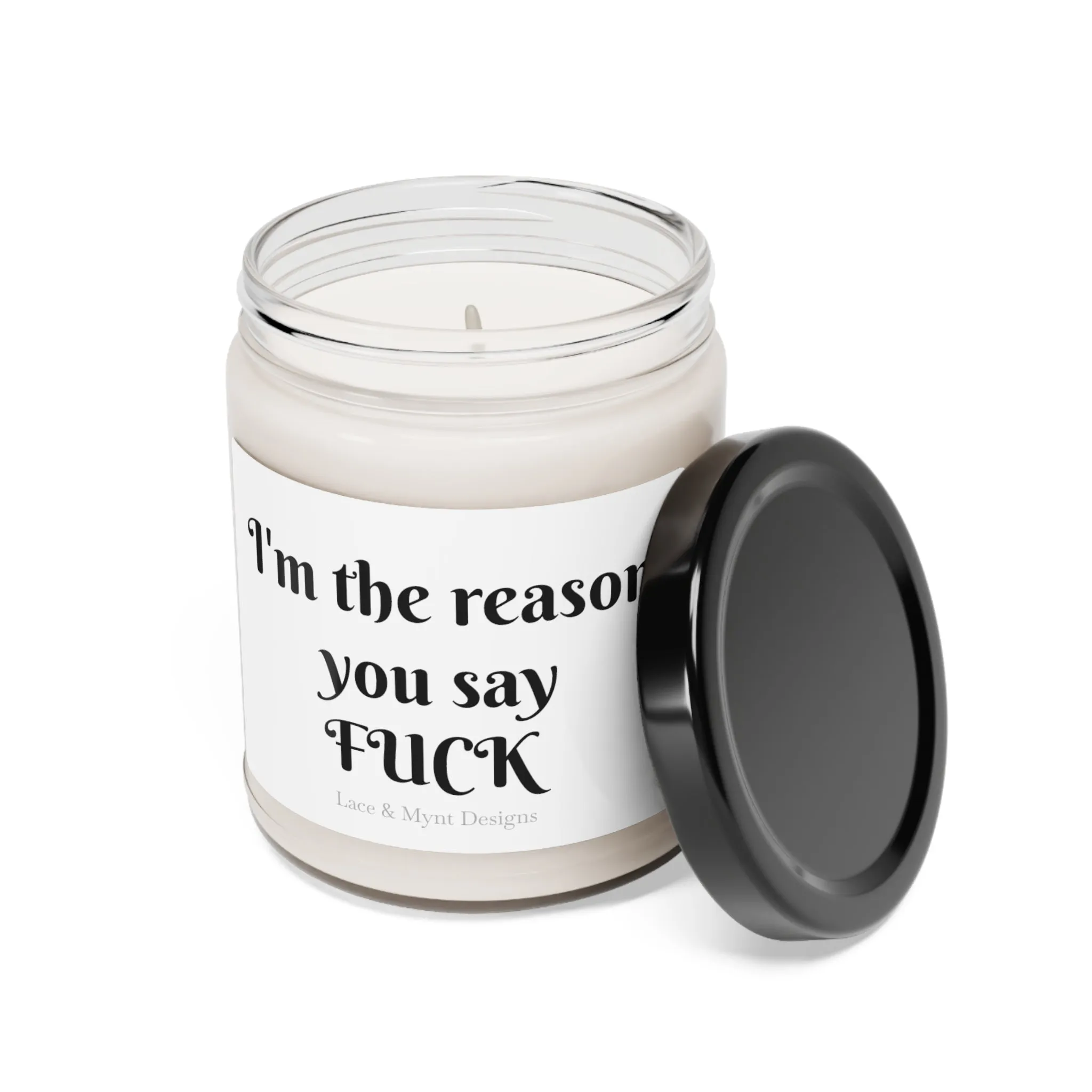 I'm the reason you say F*CK Comedy candles funny candles gag gifts teachers gifts spouse gifts Scented Soy Candle, 9oz