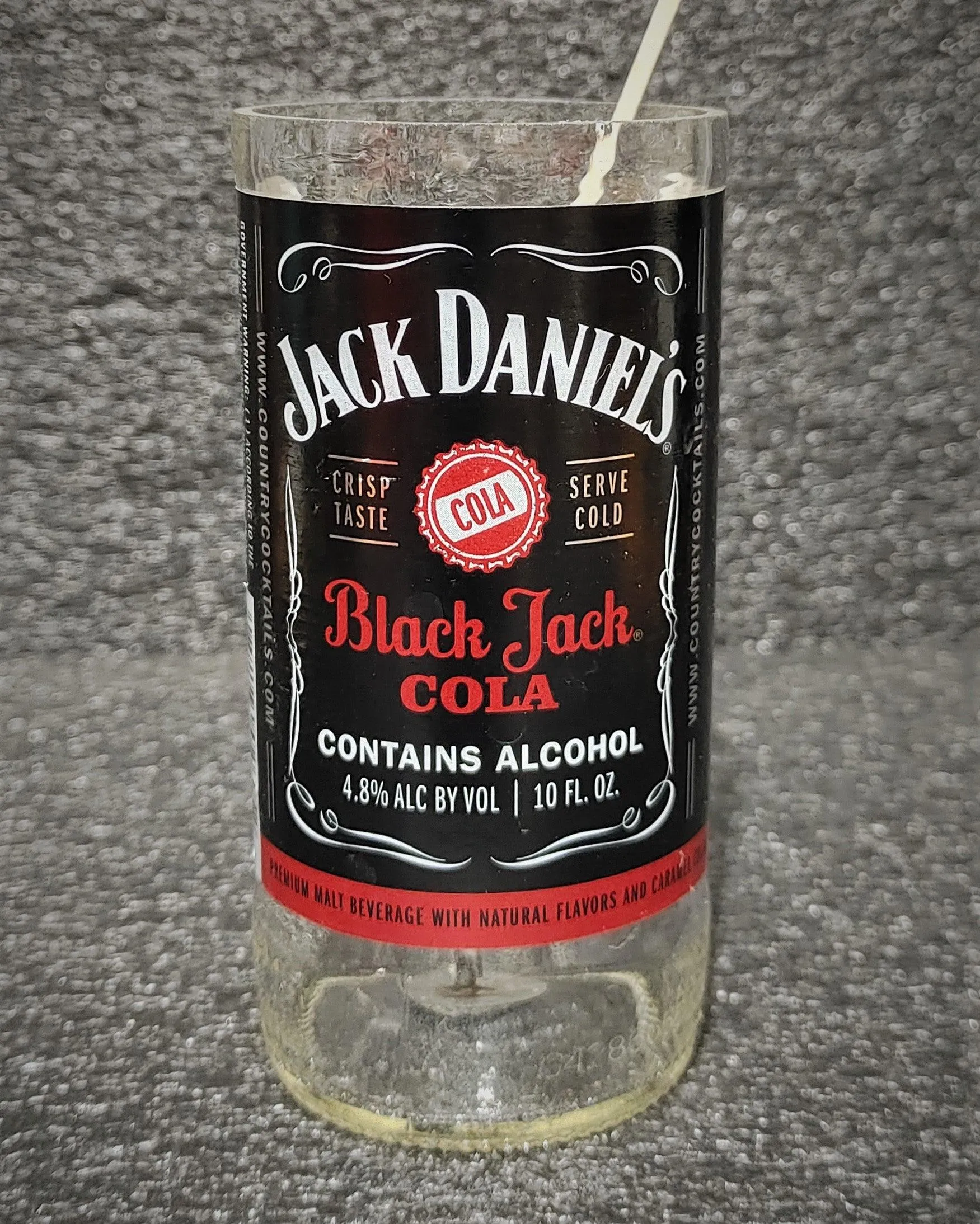 Jack Daniel's Black Jack Cola Beer Bottle Scented Soy Candle