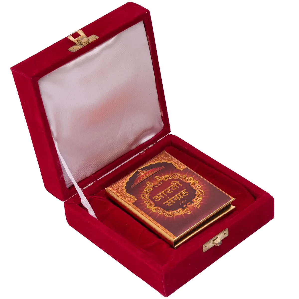 JEWEL FUEL Gold Plated Aarti Sangrah Religious Book (4 x 3 inch, Gold)