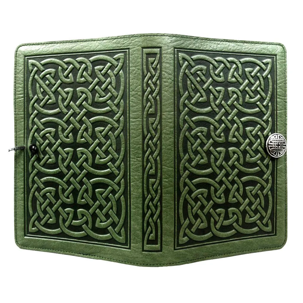 Leather Refillable Journal Notebook, Bold Celtic