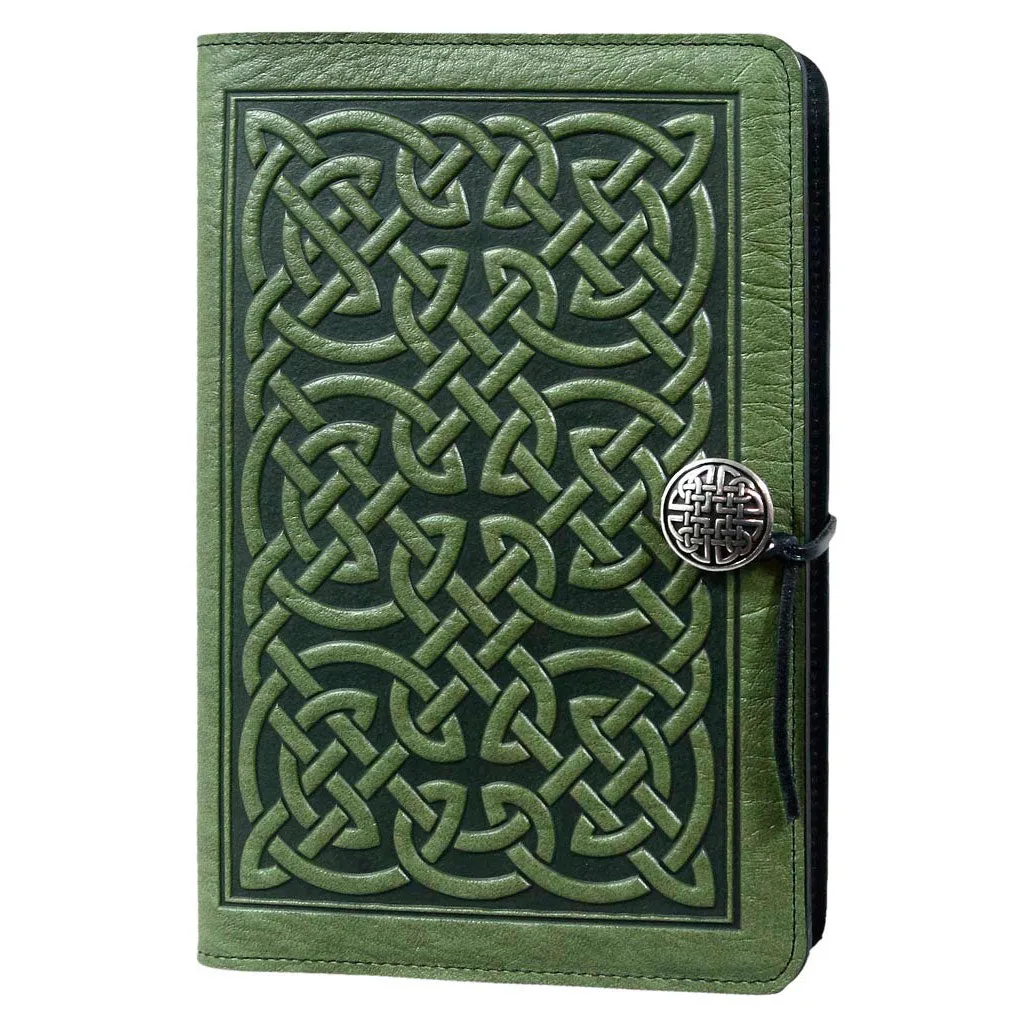 Leather Refillable Journal Notebook, Bold Celtic