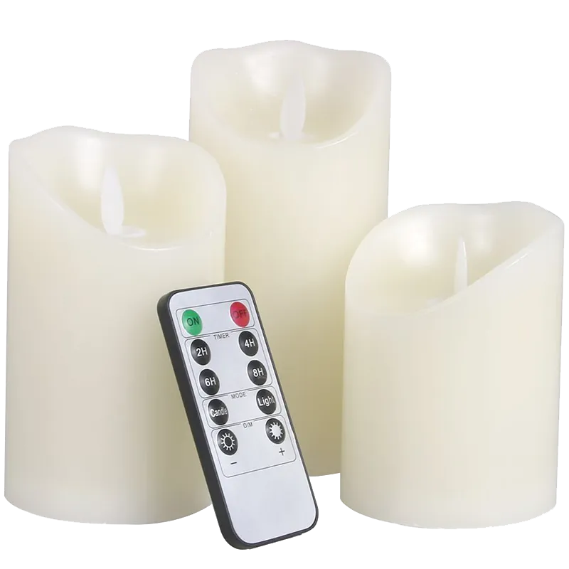 LED Lytes Battery Operated Flameless Unscented Ivory