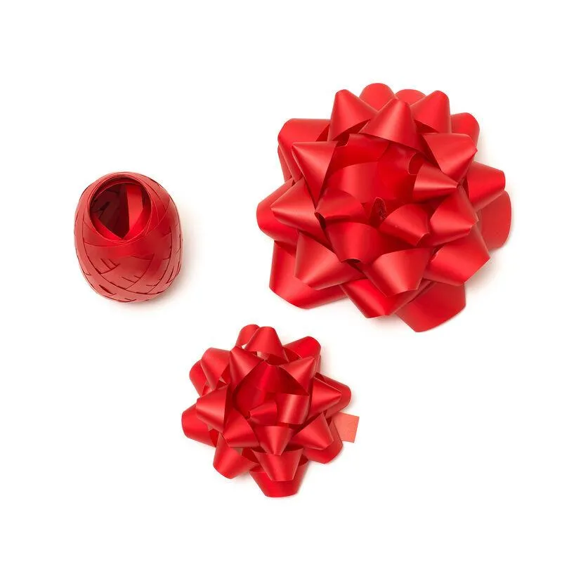 Legami Gift Bow & Ribbon Set - Red