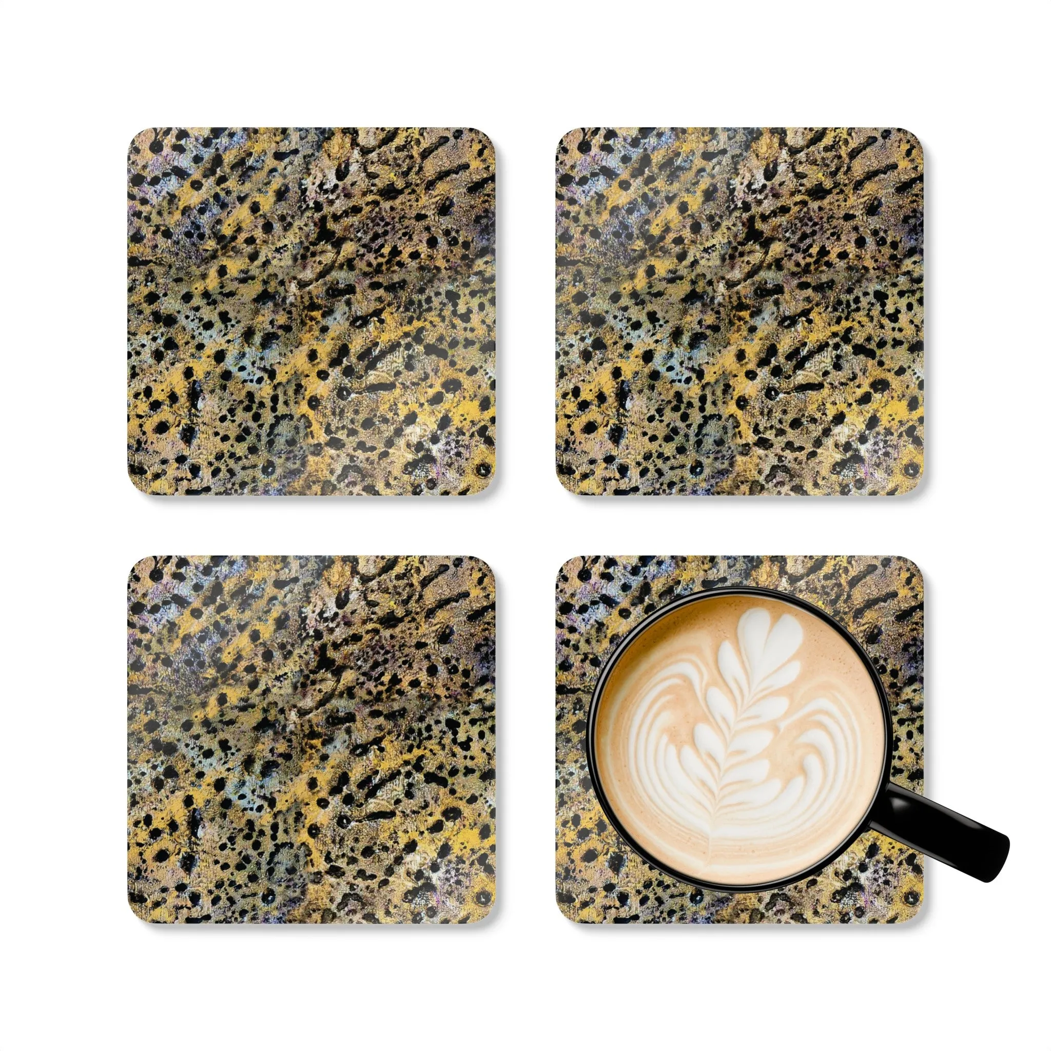 Leopard Coaster Set