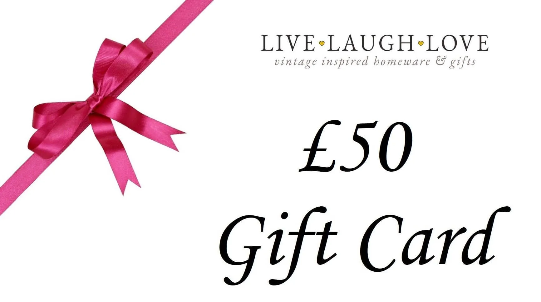 Live Laugh Love Gift Card