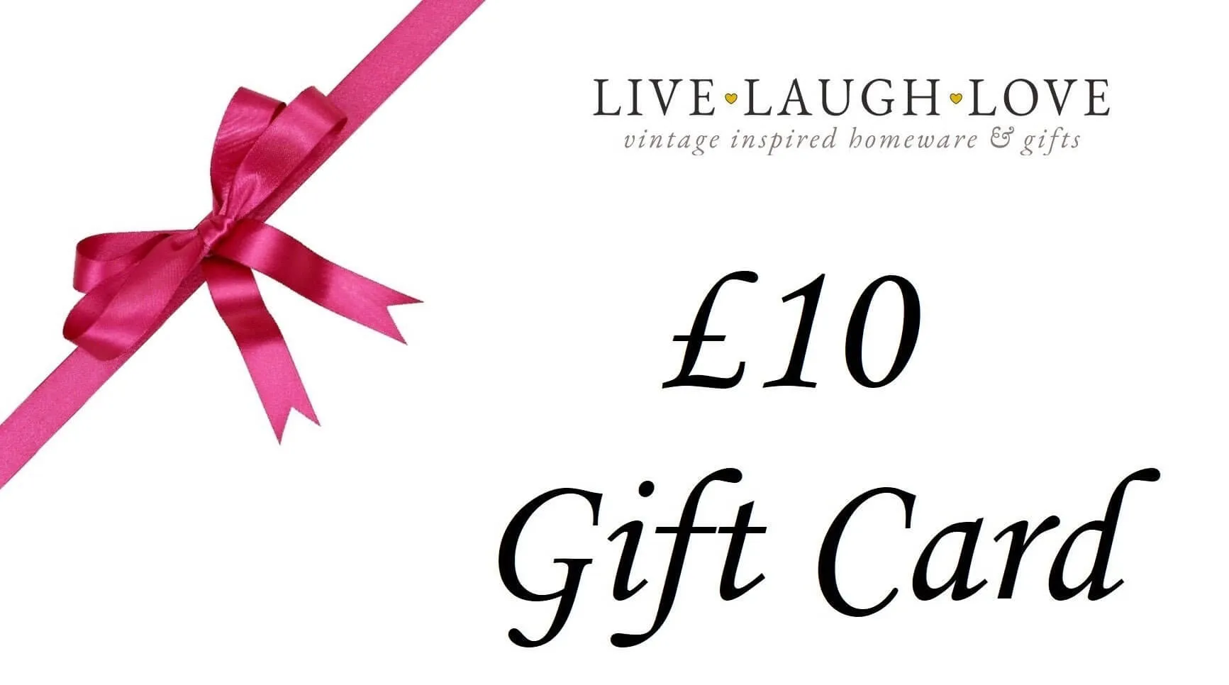 Live Laugh Love Gift Card